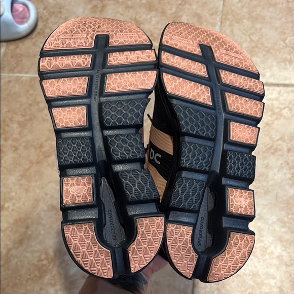 On Running Women's Athletic Shoes - Black, Pink, and Gray - Picture 9 of 9